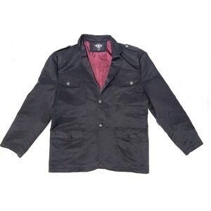 1901 Blazer Men XXL Black / Gray Sports Coat Jacket Dress Blazer